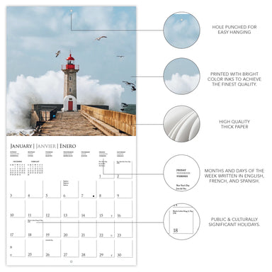 Lighthouses 2027 Wall Calendar