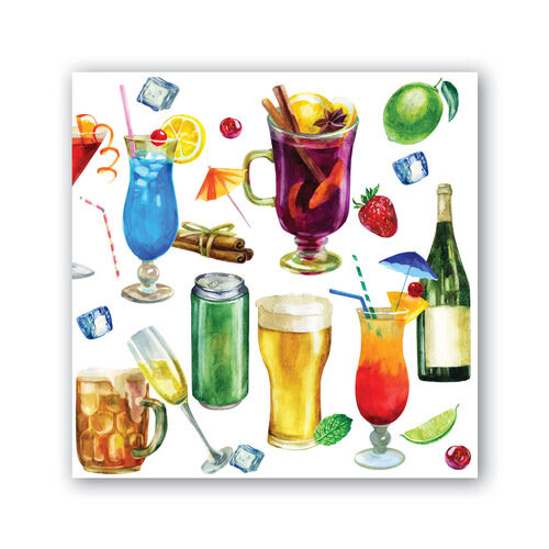 Happy Hour Cocktail Napkins    