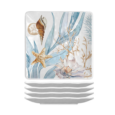 Ocean Tide Melamine Canapé Plates