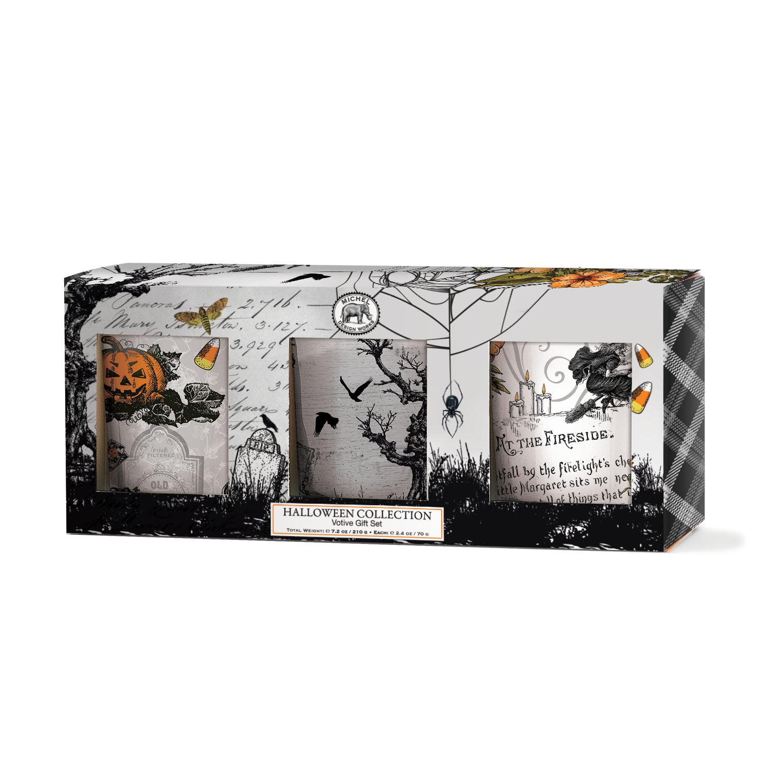 Michel Designs Halloween Votive Set