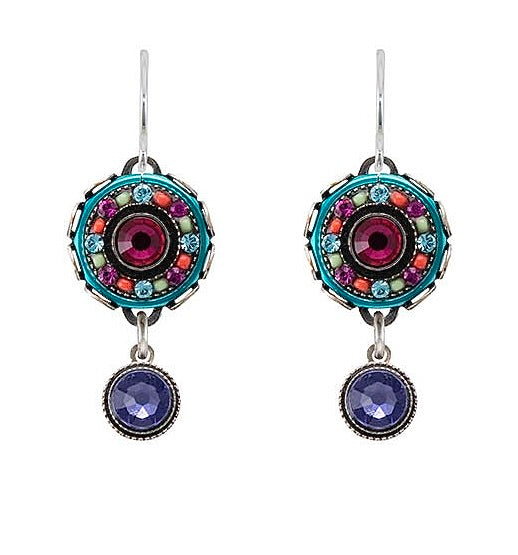 Firefly La Dolce Vita Round Drop Earrings - Multi