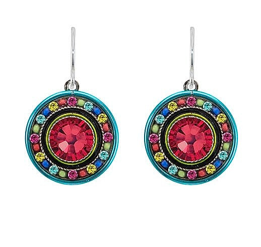 Firefly La Dolce Vita Round Earrings - Multi Color    
