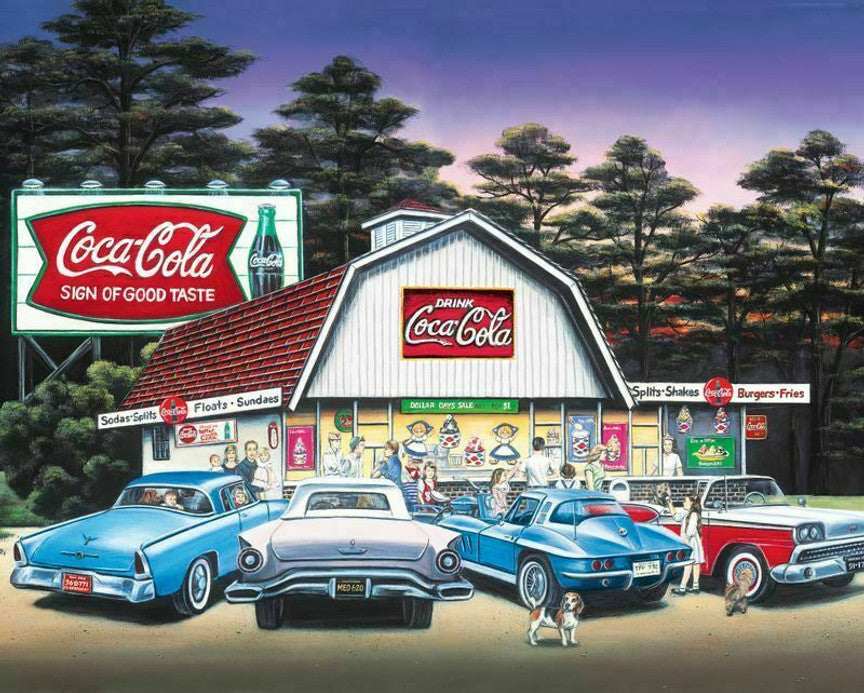 Night On The Town 1500 Piece Coca-Cola Puzzle