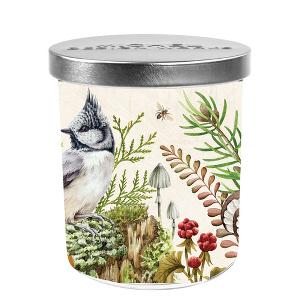 Moss & Oak Printed Glass Jar Candle With Lid    