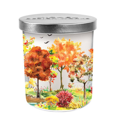 Orchard Breeze Printed Glass Candle with Lid    