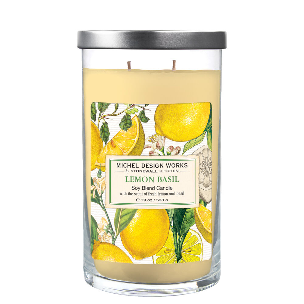 Lemon Basil Large Tumbler Candle    