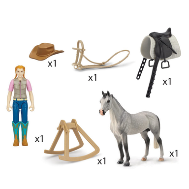 CLLCTA Western Rider and Horse Set