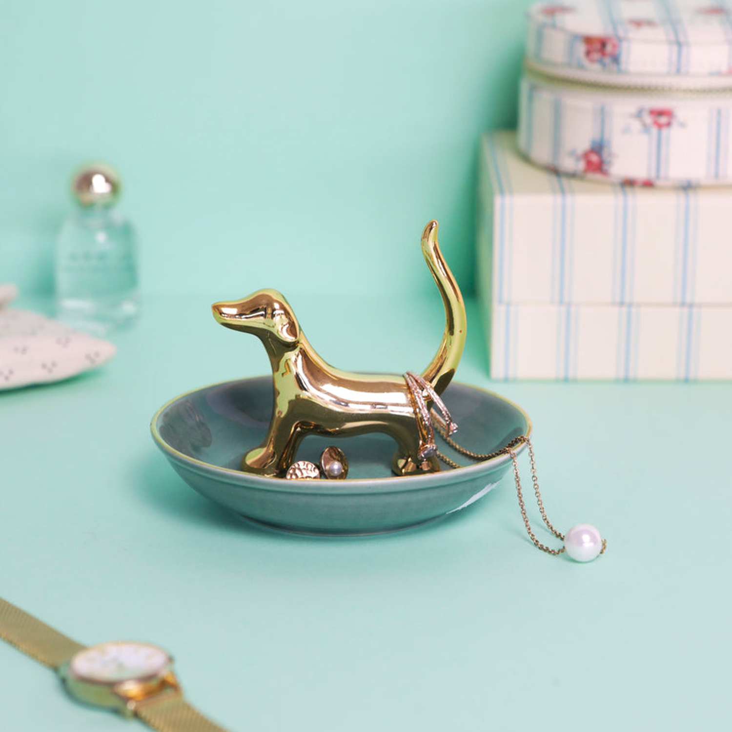 Bassotto Dog Ring Holder