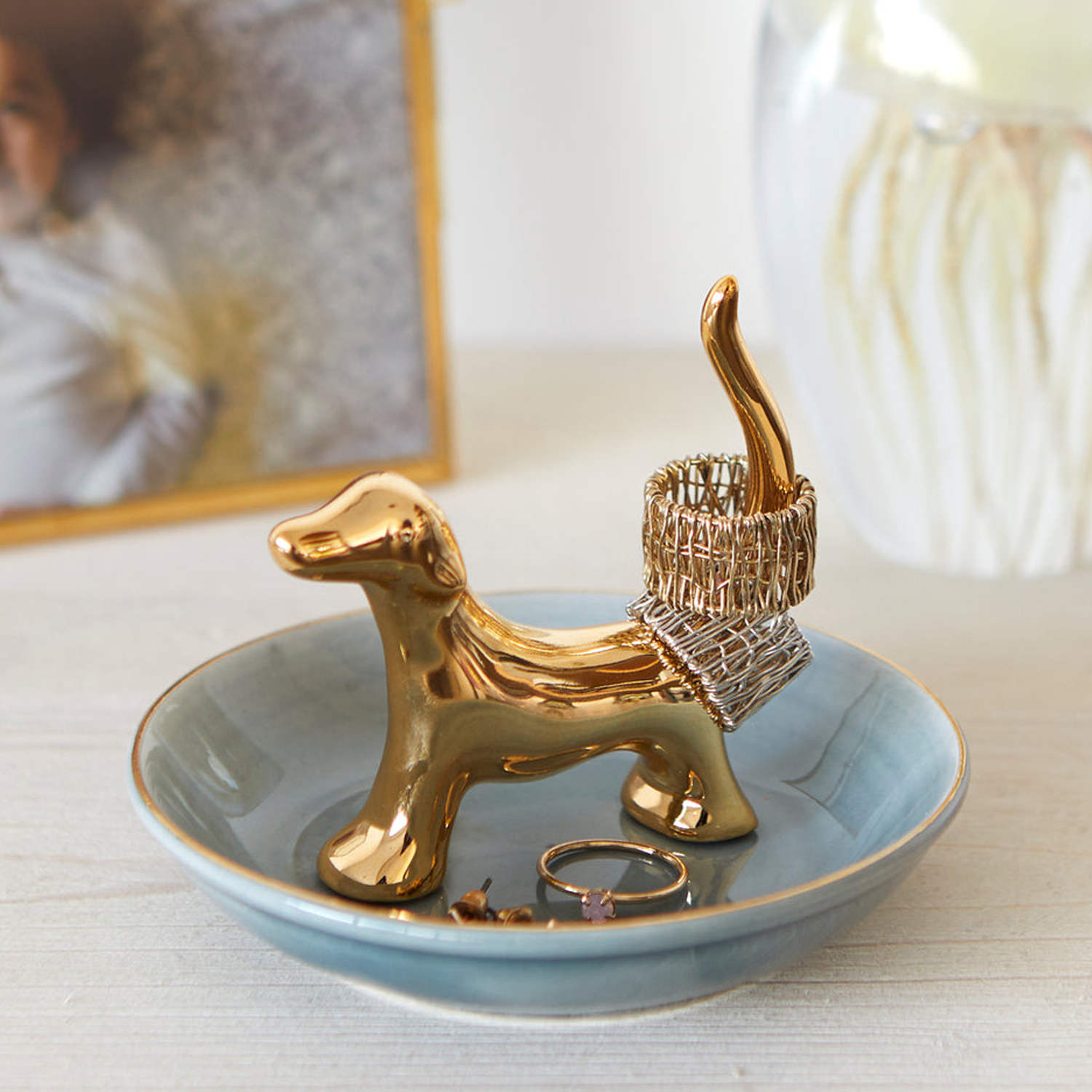 Bassotto Dog Ring Holder
