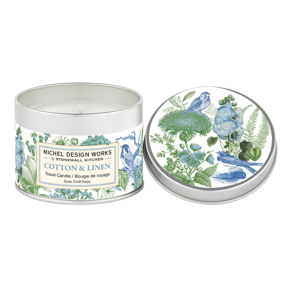 Cotton & Linen Travel Candle    