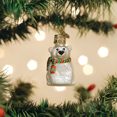 Old World Christmas Gumdrop Mini Polar Bear Ornament    