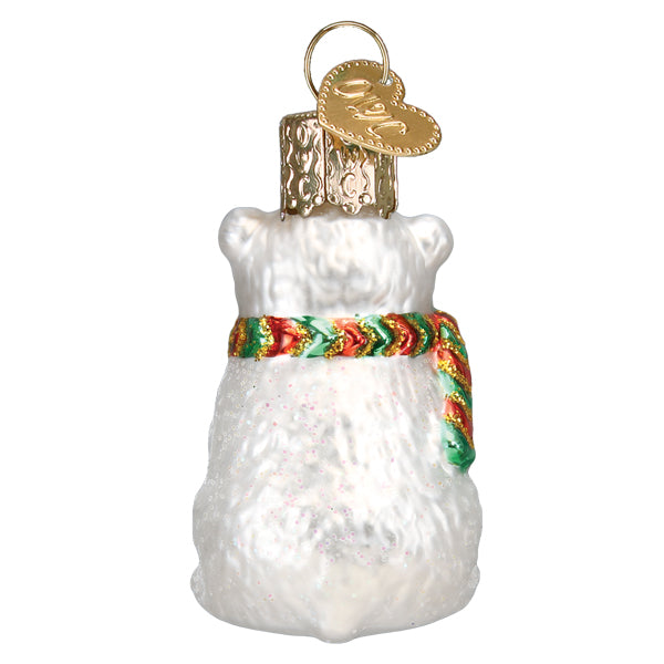 Old World Christmas Gumdrop Mini Polar Bear Ornament    