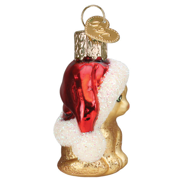 Old World Christmas Gumdrops Mini Santa's Kitten Ornament    