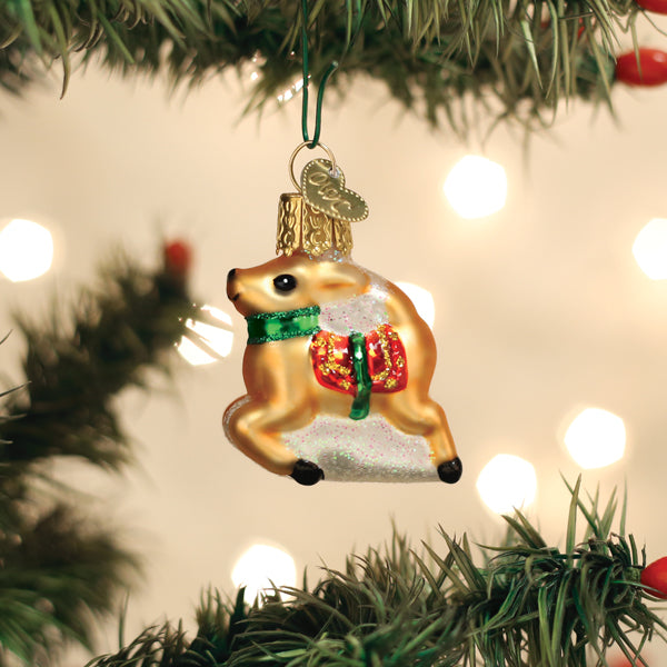 Old World Christmas Gumdrops Mini Reindeer Ornament    