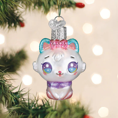 Old World Christmas Gumdrops Mini Kawaii Cat Ornament