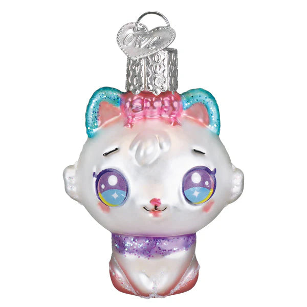 Old World Christmas Gumdrops Mini Kawaii Cat Ornament
