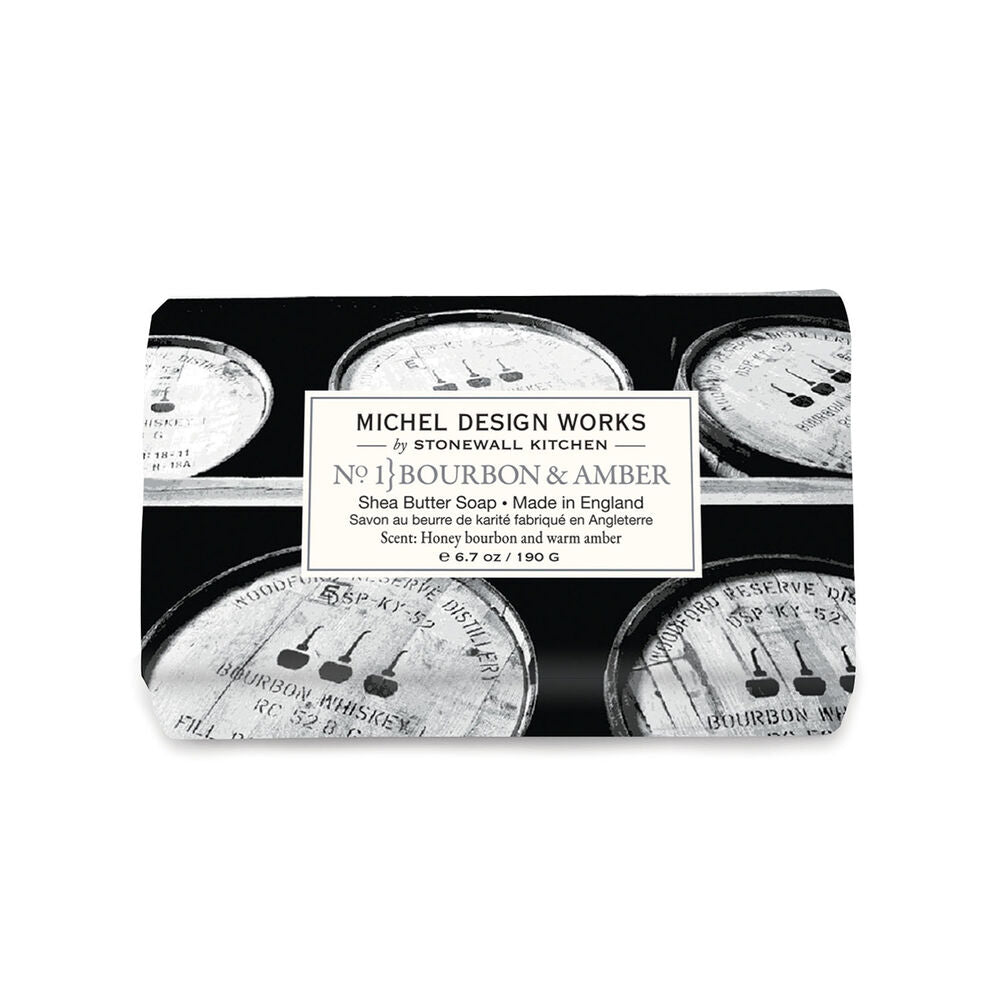 Bourbon & Amber Shea Butter Bar Soap    