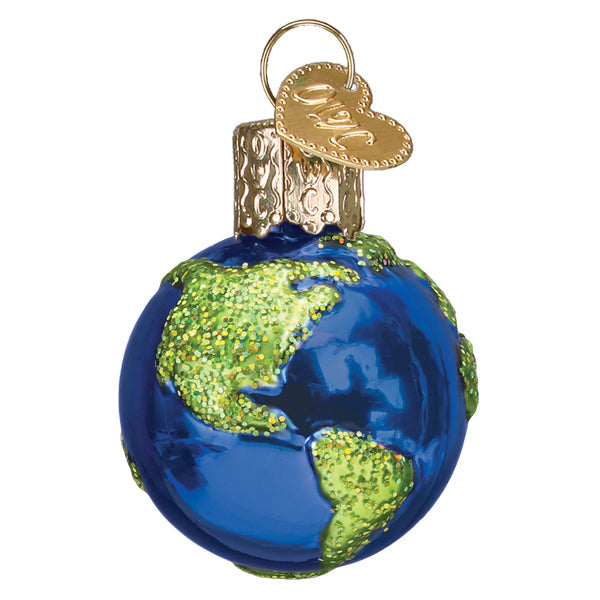Old World Christmas Gumdrop Mini Planet Earth Ornament    