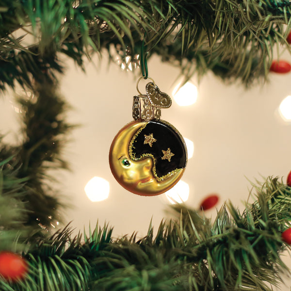Old World Christmas Gumdrop Mini Moon Ornament    