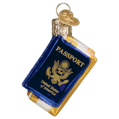 Old World Christmas Gumdrop Mini Passport Ornament    