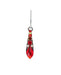 Firefly Gazelle Drop Earrings - Red    