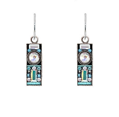 Firefly Architectural Rectangle Earrings - Ice    