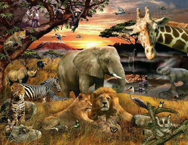 Wild Savanna 400 Piece Family Puzzle