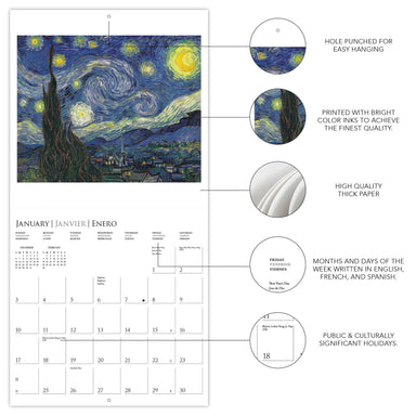 Vincent van Gogh 2027 Mini Wall Calendar