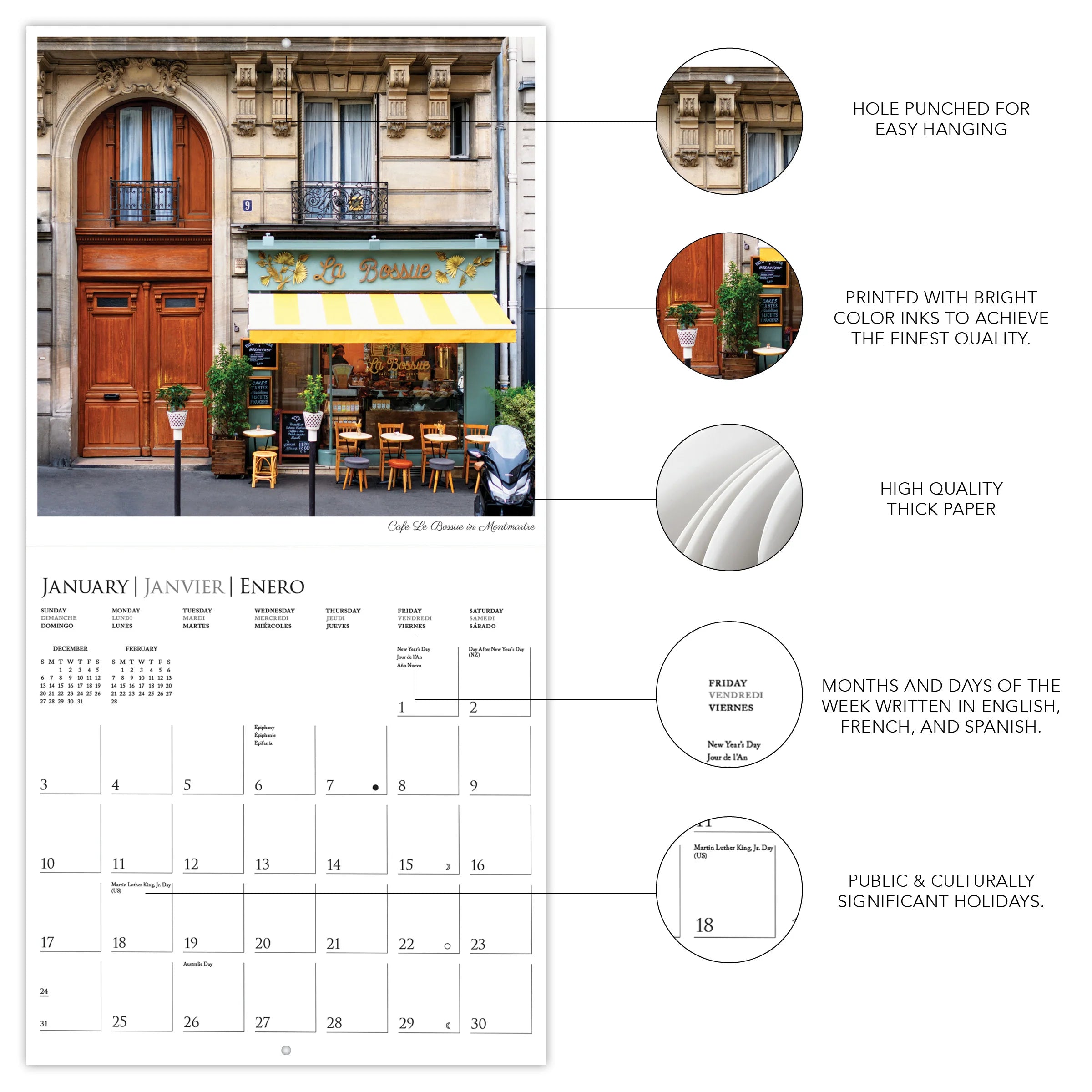 GRPH A Parisian Life 2027 Wall Calendar