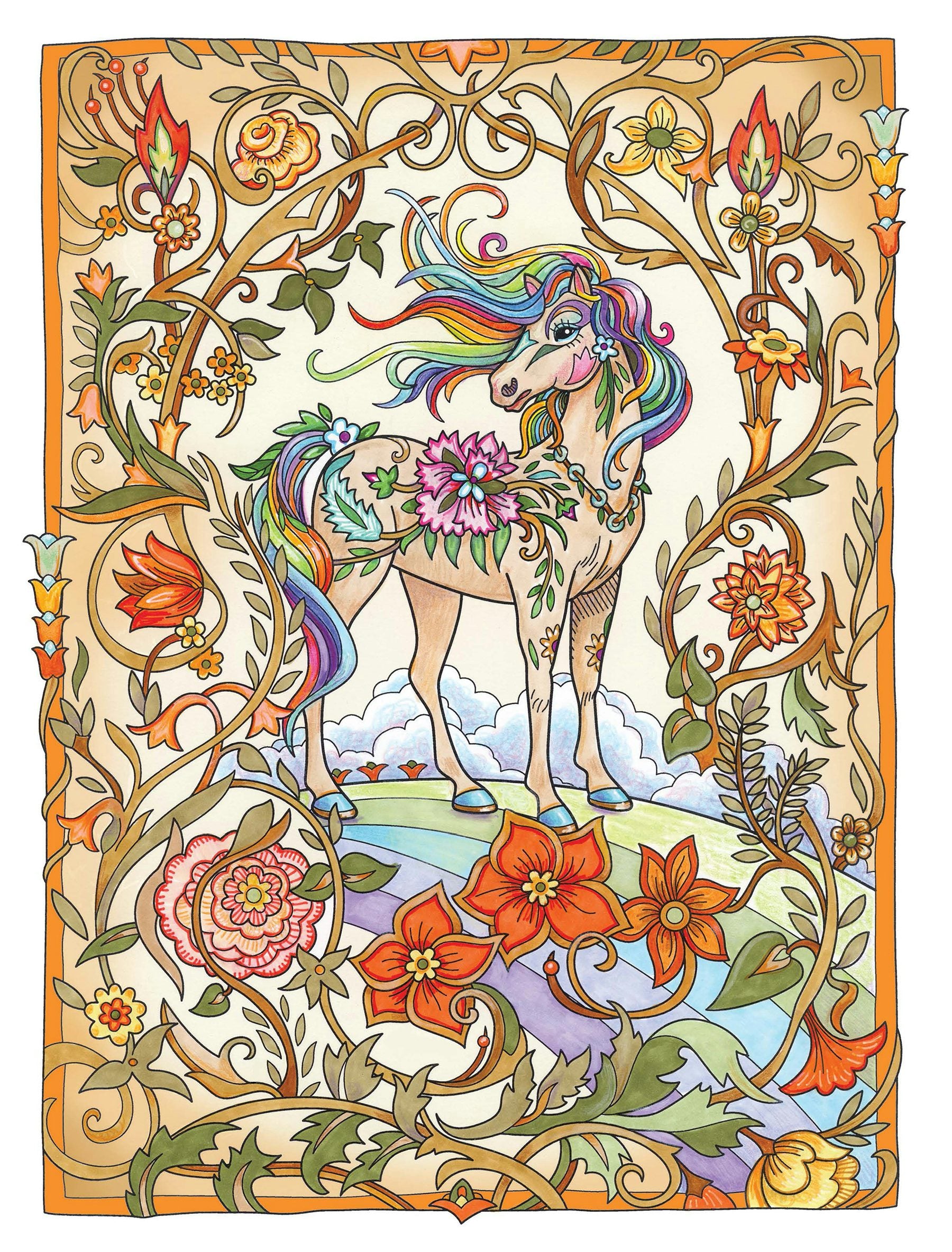 DVR Creative Haven® Coloring Book: Dream Horses
