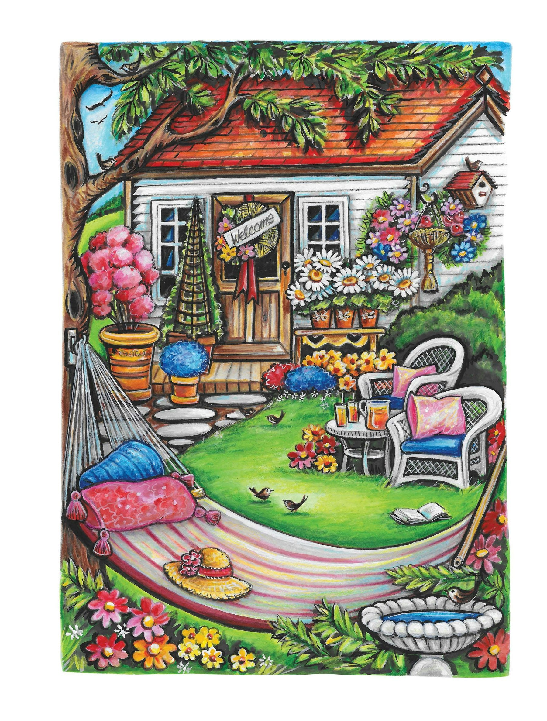 Creative Haven® Coloring Book: Home Sweet Home