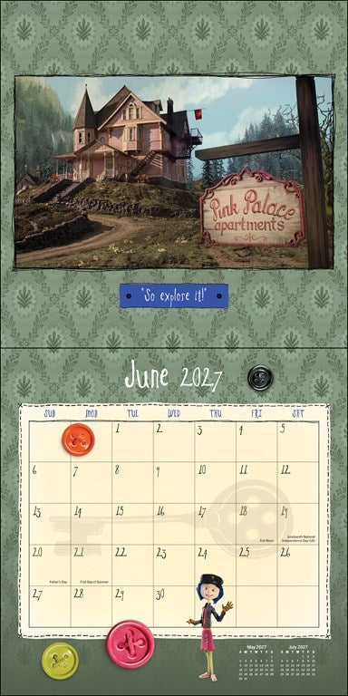 Coraline 2027 Wall Calendar (Includes Full-Color Poster)