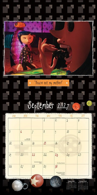 Coraline 2027 Wall Calendar (Includes Full-Color Poster)