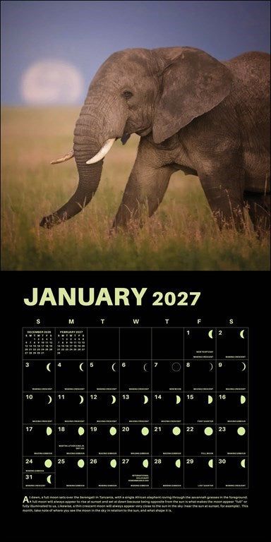 RZZLI Lunar 2027 Wall Calendar