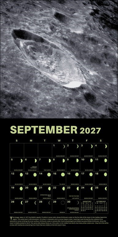 RZZLI Lunar 2027 Wall Calendar