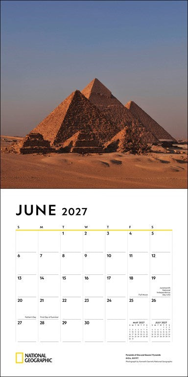RZZLI National Geographic: Journeys of a Lifetime 2027 Wall Calendar