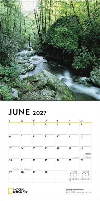 RZZLI National Geographic: National Parks 2027 Wall Calendar