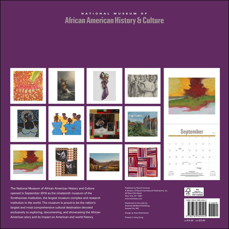 RZZLI National Museum of African American History and Culture 2027 Wall Calendar