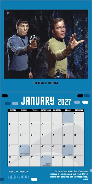 RZZLI Star Trek™ 2027 Wall Calendar: The Original Series