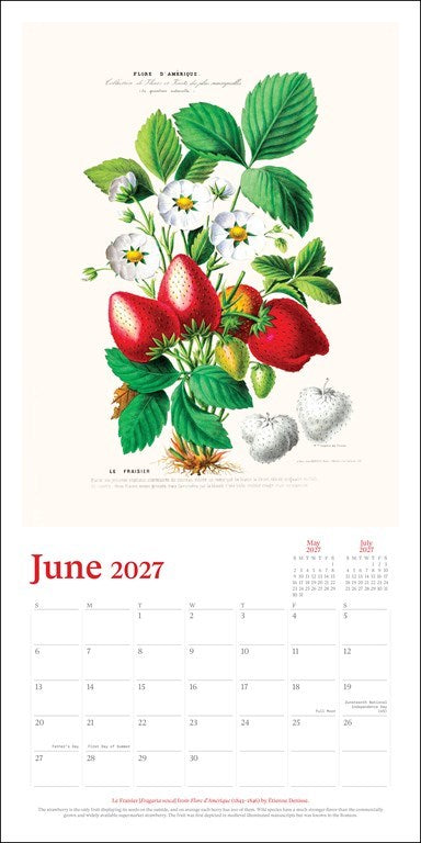 RZZLI New York Botanical Garden 2027 Wall Calendar