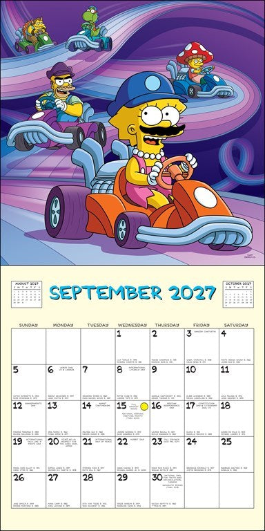 RZZLI The Simpsons™ 2027 Wall Calendar