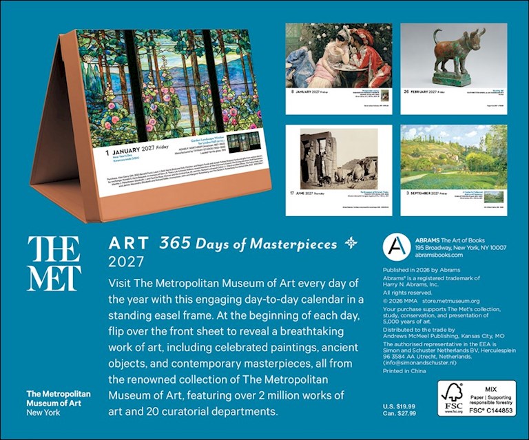 ABRMS The Met: Art 365 Days of Masterpieces 2027 Day-to-Day Calendar