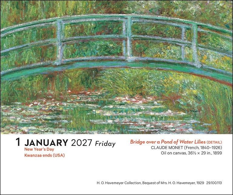 ABRMS The Met Impressionism and Post-Impressionism 2027 Day-to-Day Calendar