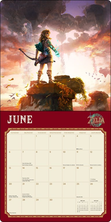 ABRMS Legend of Zelda™ 2027 Wall Calendar