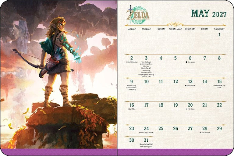 ABRMS Legend of Zelda™ 16-Month 2026–2027 Engagement Calendar