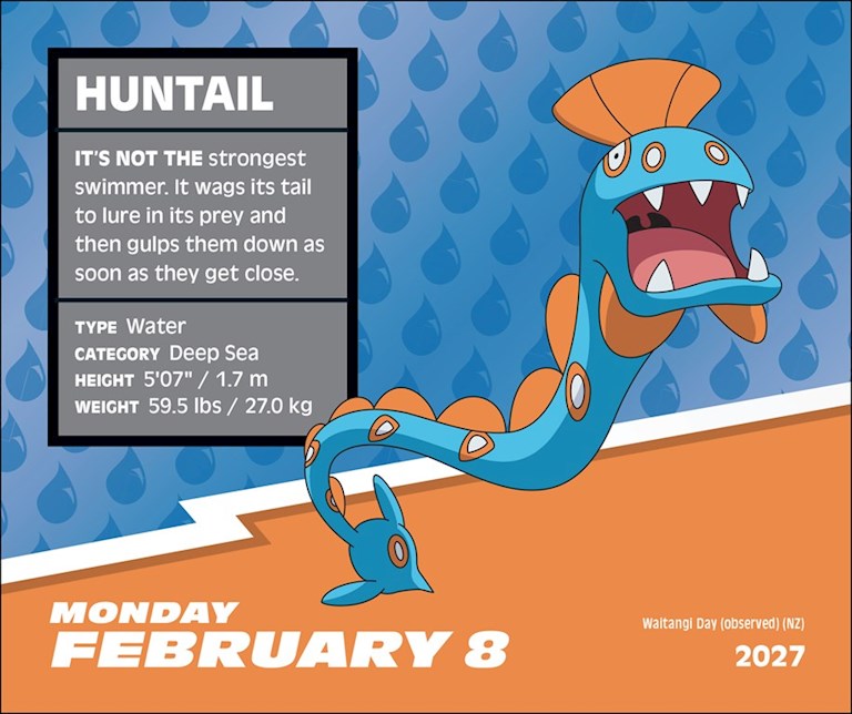 ABRMS Pokémon 2027 Day-to-Day Calendar