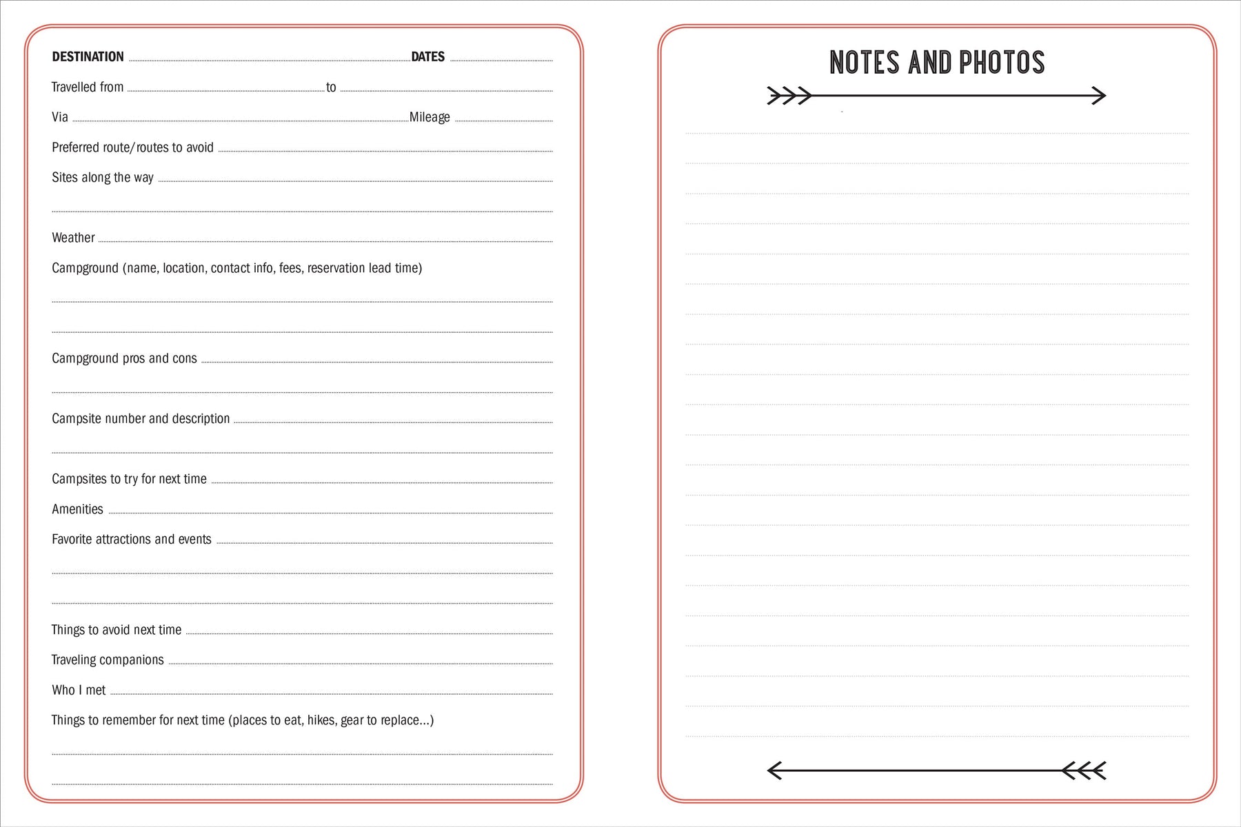 The Camping Logbook - Record Your Adventure    
