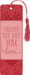 Vegan Leather Bookmark - Create The Life You Love