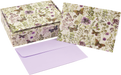 Boxed Note Cards - Amethyst Butterflies    