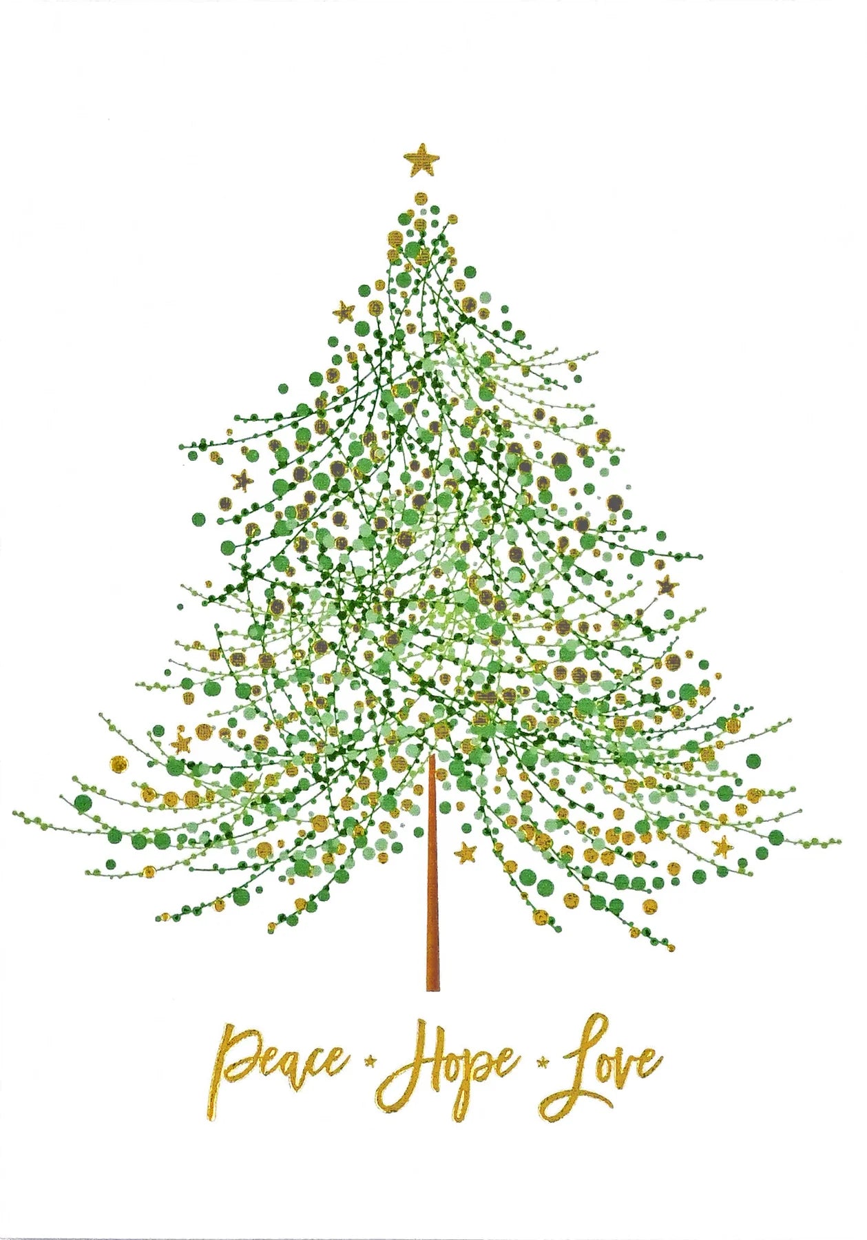 Peace, Hope, Love Festive Wish Tree Boxed Holiday Cards